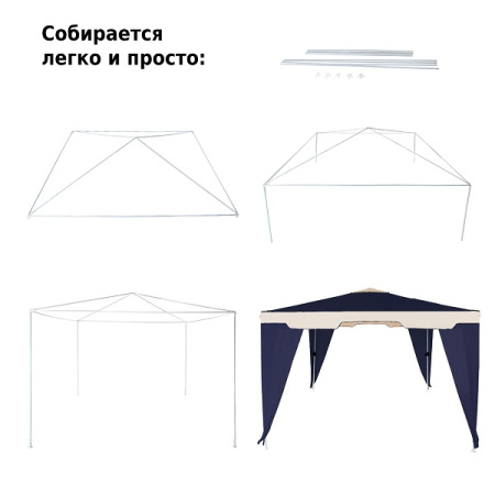 Тент садовый Green Glade 1031 3х3х2,5м полиэстер