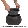 Кашпо для цветов Prosperplast Beton Bowl 3,9 л, чёрный