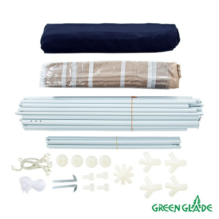 Тент садовый Green Glade 1031 3х3х2,5м полиэстер