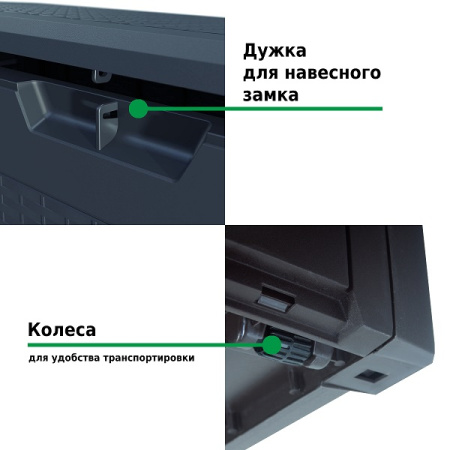 Ящик для хранения Prosperplast Boxe Rato 310л антрацит