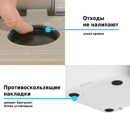 Биотуалет Lupmex 79122P 18л с индикатором с пробниками гранул