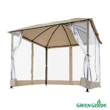 Шатер-беседка Green Glade 1067 3х3х2,5/2м полиэстер