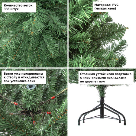 Елка искусственная Royal Christmas Dakota Reduced PVC 180см