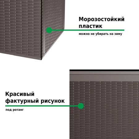 Ящик для хранения Prosperplast Rato Plus 290л венге