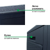 Ящик для хранения Prosperplast Boxe Rato 310л антрацит
