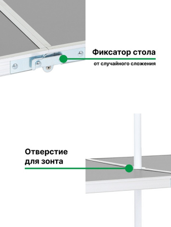 Набор мебели для пикника Green Glade M790-4 (светло-серый)