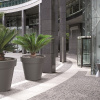 Кашпо для цветов Prospeplast Lexo Round 430л, антрацит