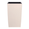 Кашпо для цветов Prosperplast Coubi Square High 30+19л, кремовый