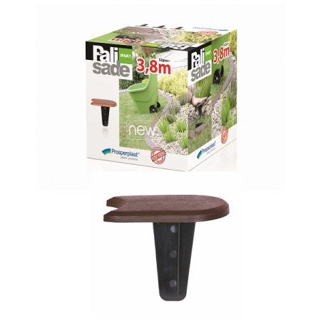 Бордюр садовый Prosperplast Palisada 1,2см/3,8м, коричневый