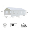 Тент-шатер Green Glade 1093 4х8х3,1м полиэтилен 2 коробки
