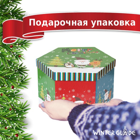 Набор ёлочных шаров Winter Glade, папье-маше, 14 шт.