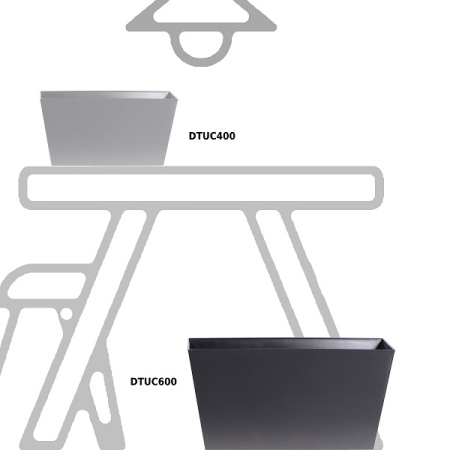 Кашпо для цветов Prosperplast Tubus Case 38.6л, антрацит