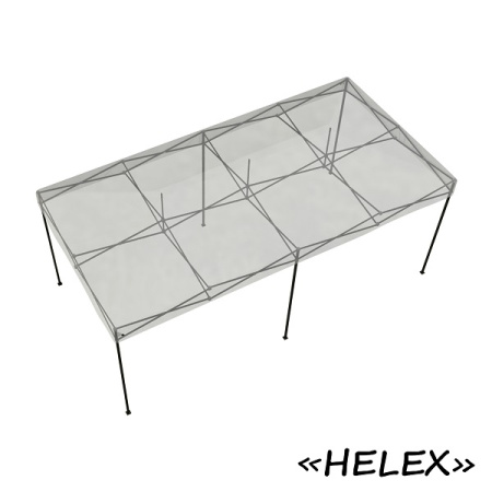 Тент-шатер быстросборный Helex 4361 3х6х3м полиэстер шампань