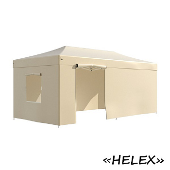 Тент-шатер быстросборный Helex 4361 3х6х3м полиэстер шампань