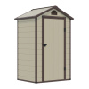 Сарай WOTEX Storage-01-1, бежевый с коричневым, 134*104*204 см