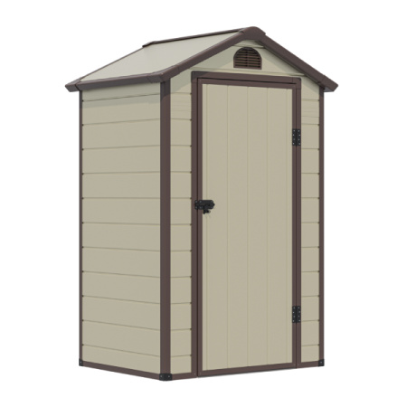 Сарай WOTEX Storage-01-1, бежевый с коричневым, 134*104*204 см
