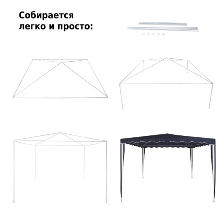 Тент садовый Green Glade 1032 3х3х2,5м полиэстер