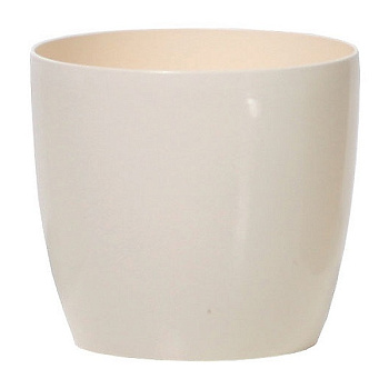 Кашпо для цветов Prosperplast Coubi Round 0,5л, кремовый