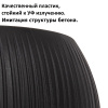 Кашпо для цветов Prosperplast Beton Bowl 3,9 л, чёрный