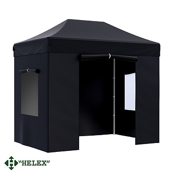 Тент-шатер быстросборный Helex 24322 3x2х3м полиэстер черный