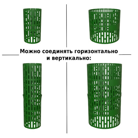 Защита стволов деревьев, кустарников и цветов, зелёный, 35х21 см / 5 шт.