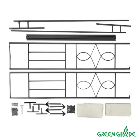 Тент садовый Green Glade 43301 3х3х2,45 м полиэстер