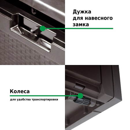 Ящик для хранения Prosperplast Rato Plus 290л венге