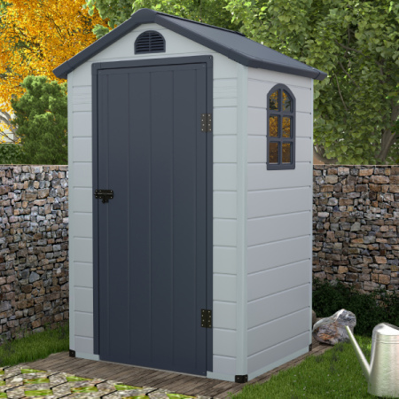 Сарай WOTEX Storage-01-2, серый, 134*104*204 см
