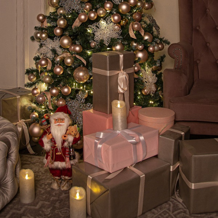 Фигурка Дед Мороз 46 см (красный вельвет) 