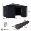 Тент-шатер быстросборный Helex 4342 3x4,5х3м полиэстер черный