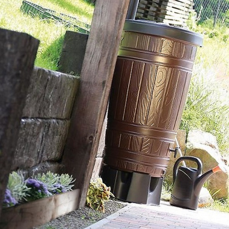 Водосборник Prosperplast Woodcan 265л, коричневый