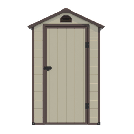 Сарай WOTEX Storage-01-1, бежевый с коричневым, 134*104*204 см
