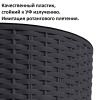 Кашпо для цветов Prosperplast Rato Tubus 27+15л, антрацит
