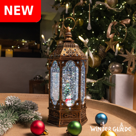Новогодний фонарь Winter Glade Шестигранный F27-1
