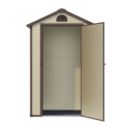 Сарай WOTEX Storage-01-1, бежевый с коричневым, 134*104*204 см