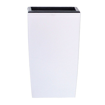 Кашпо для цветов Prosperplast Coubi Square High 10+6л, белый