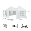Шатер-беседка Green Glade 1052 2,5х2,5х2,5х2,5х3,4м полиэстер 2 коробки