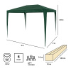 Тент садовый Green Glade 1004 2х3х2,5м полиэтилен