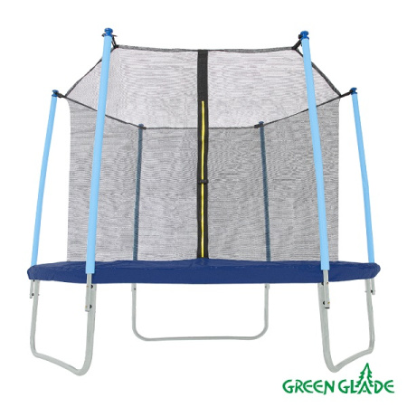 Батут уличный Green Glade с сеткой и лестницей 10-футовый 3 ножки 6 стоек без верх.кольца