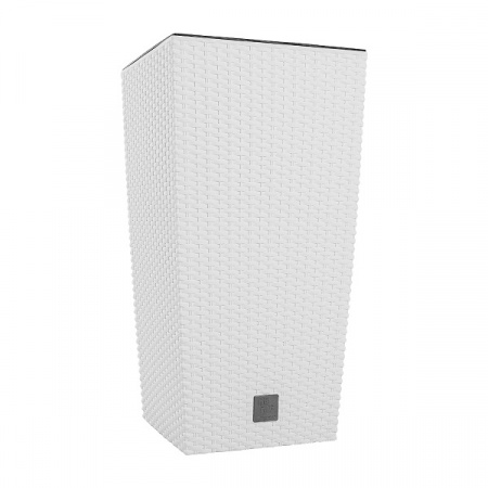 Кашпо для цветов Prosperplast Rato Square 91.5+37л, белый