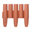 Ограждение для клумб Prosperplast Palisada 15,5см/2,7м, терракот