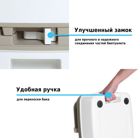 Биотуалет Lupmex 79112P 12л с индикатором с пробниками гранул